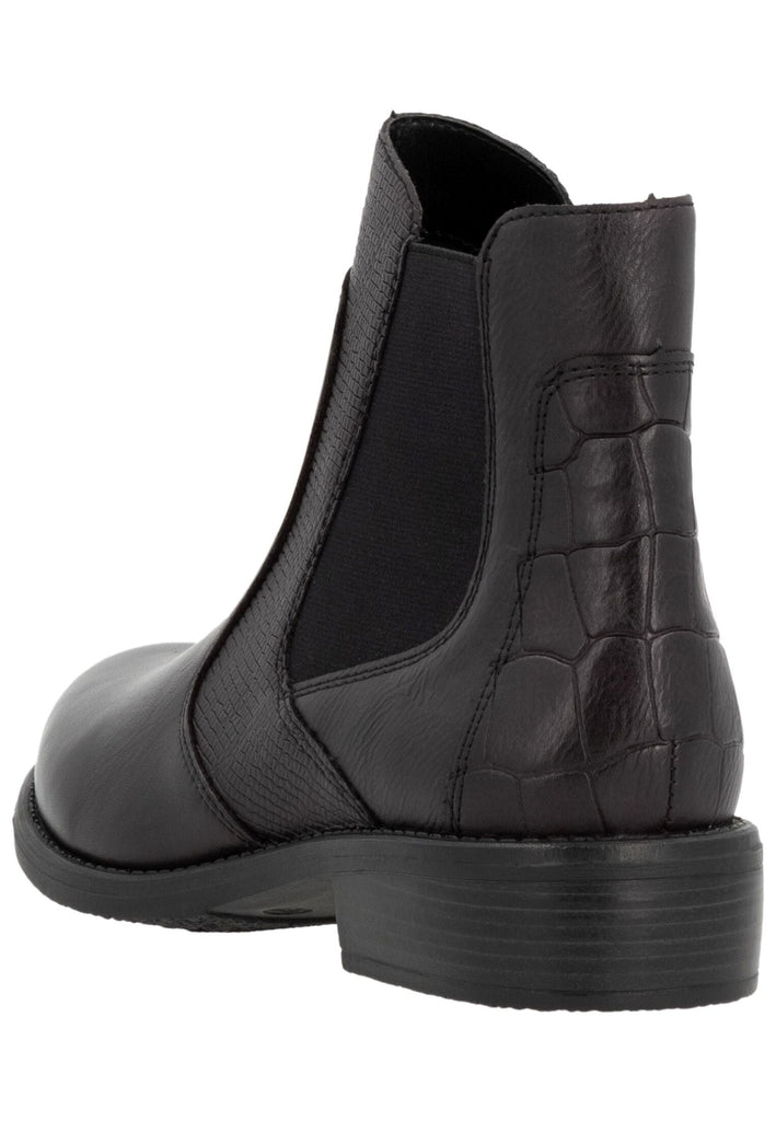 Remonte Stiefelette Leder/Textil Dunkelbraun/Schwarz