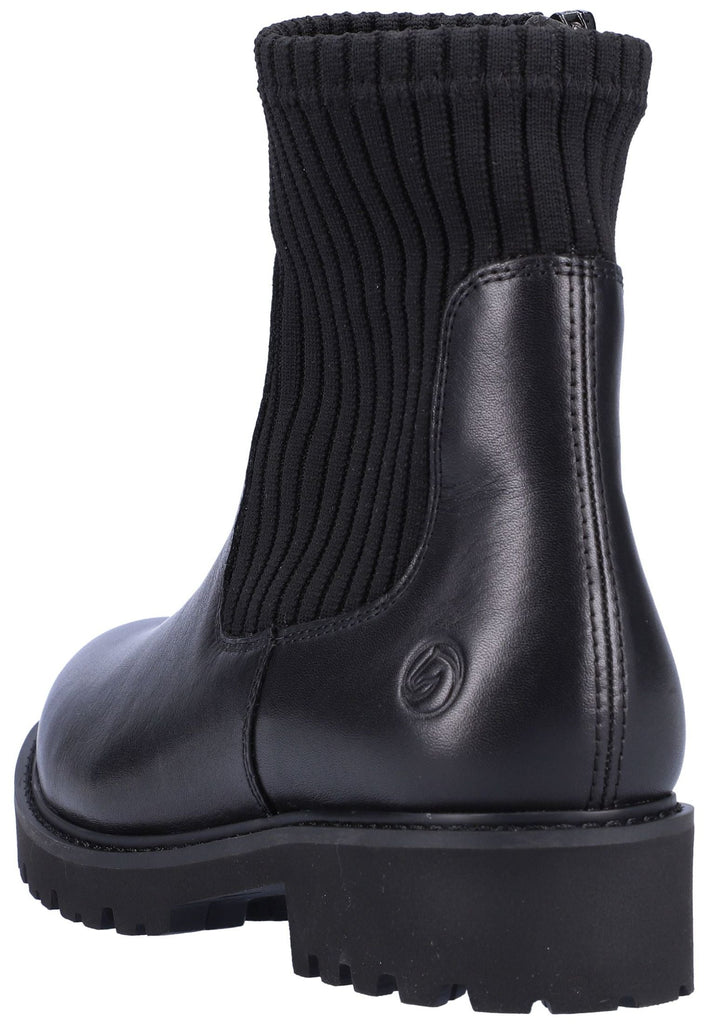 Remonte Stiefelette Leder/Textil Schwarz