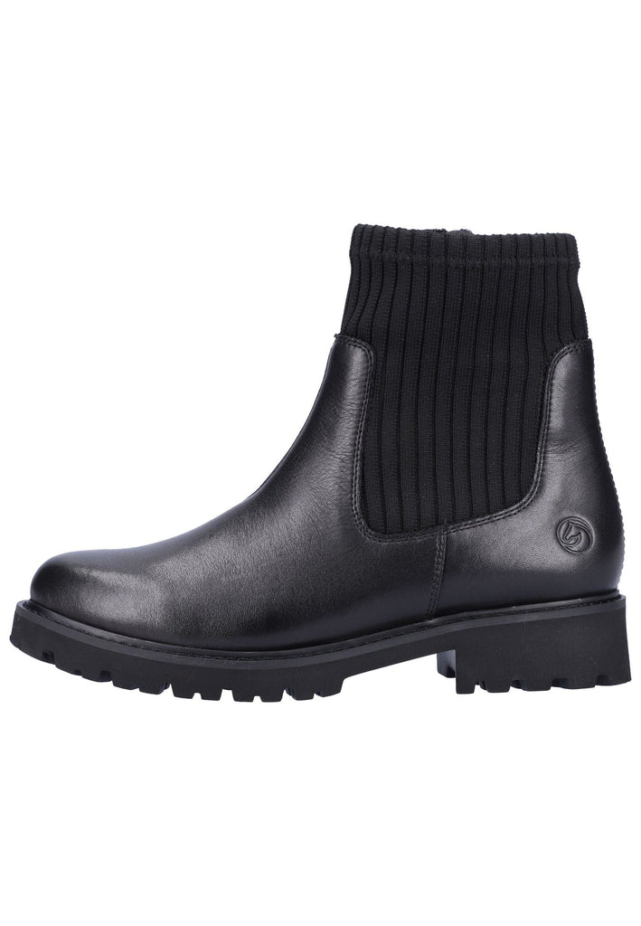 Remonte Stiefelette Leder/Textil Schwarz