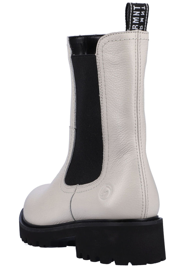 Remonte Stiefelette Leder/Textil Weiß