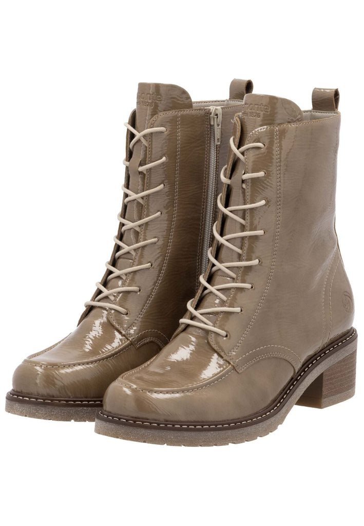 Remonte Stiefelette Lederimitat Braun Lack