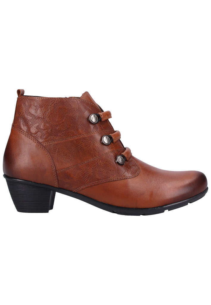 Remonte Stiefelette Lederimitat Braun Warmfutter