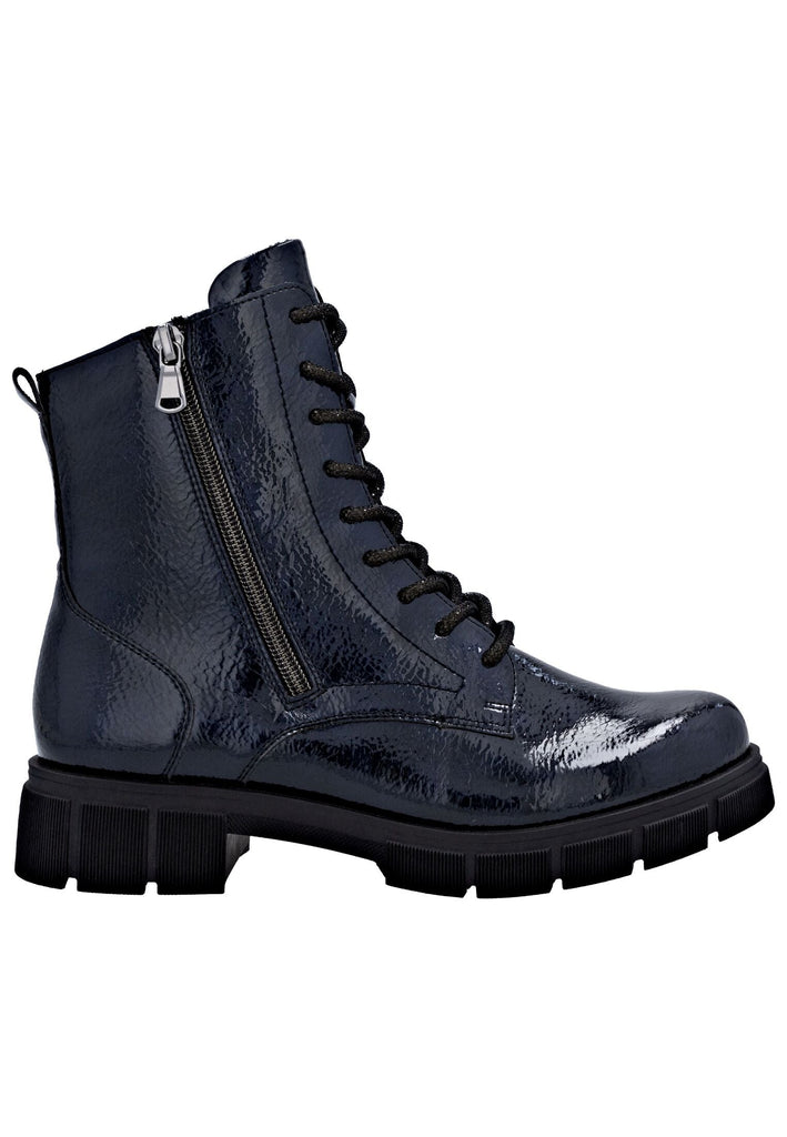 Remonte Stiefelette Lederimitat Nachtblau Warmfutter