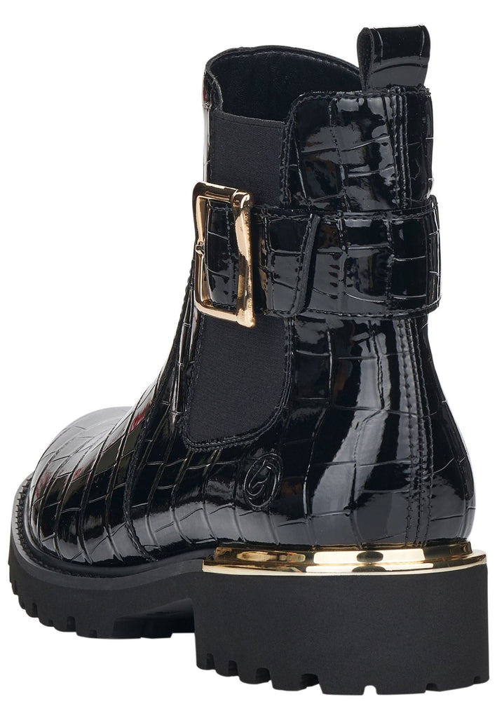 Remonte Stiefelette Lederimitat Schwarz