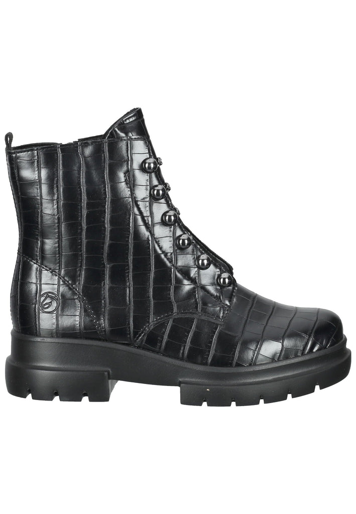 Remonte Stiefelette Lederimitat Schwarz