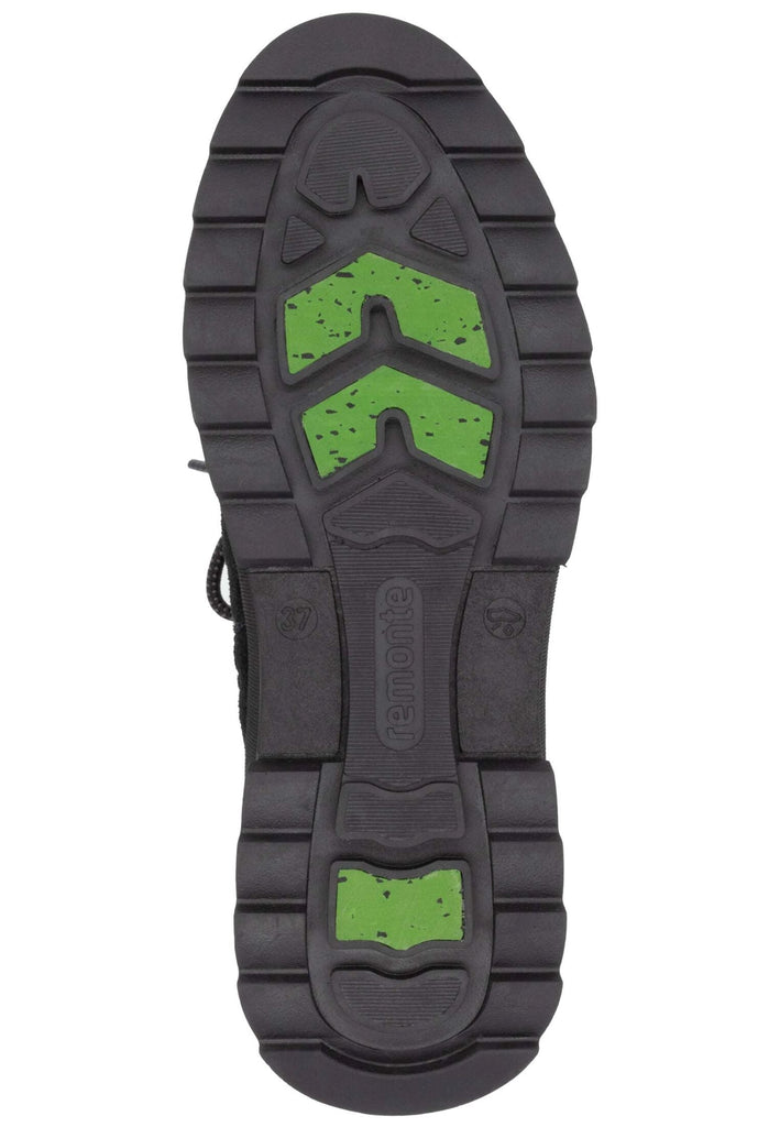 Remonte Stiefelette Lederimitat Schwarz Warmfutter