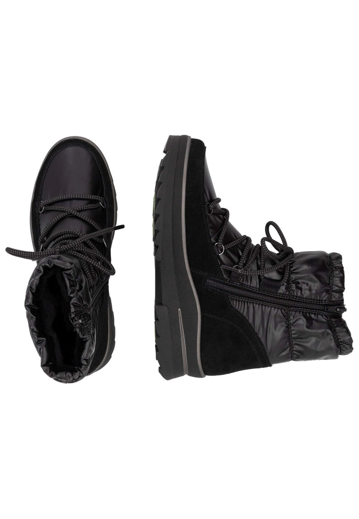 Remonte Stiefelette Lederimitat Schwarz Warmfutter