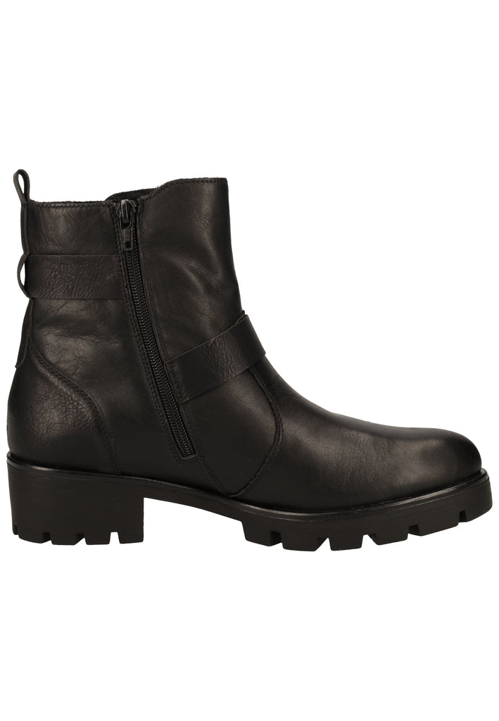 Remonte Stiefelette Lederimitat Schwarz Warmfutter