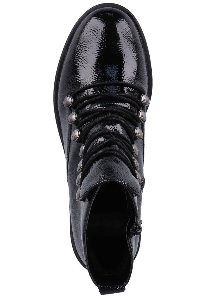 Remonte Stiefelette Lederimitat Schwarz Warmfutter