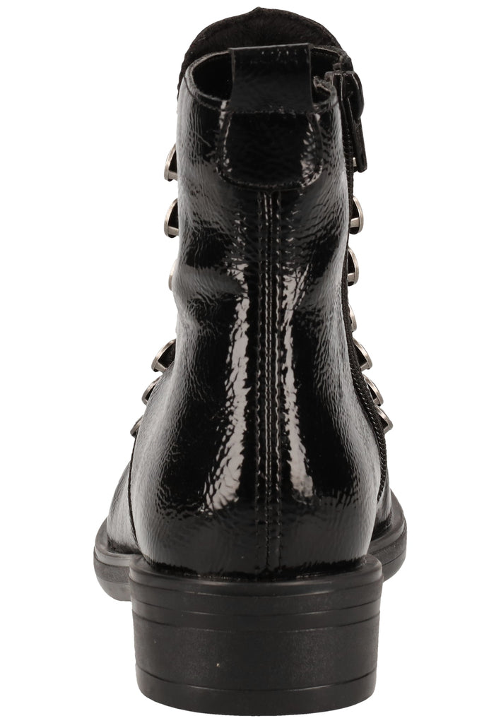 Remonte Stiefelette Lederimitat Schwarz Warmfutter