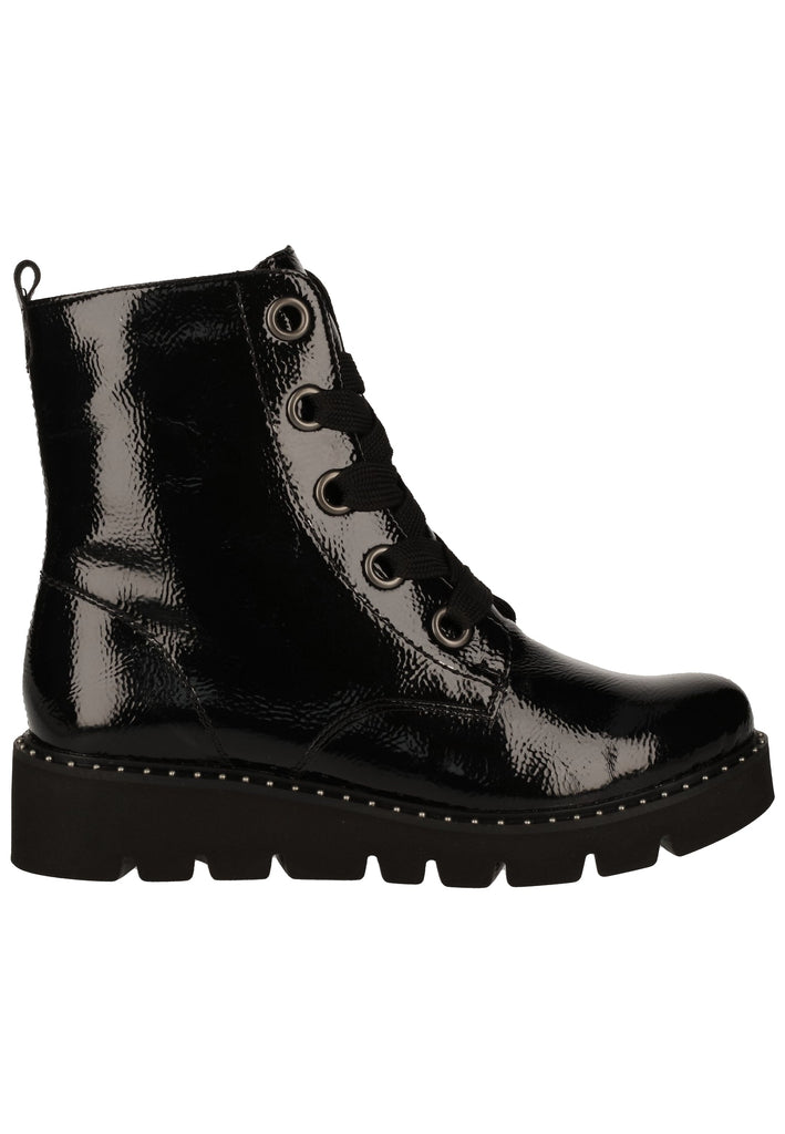Remonte Stiefelette Lederimitat Schwarz Warmfutter