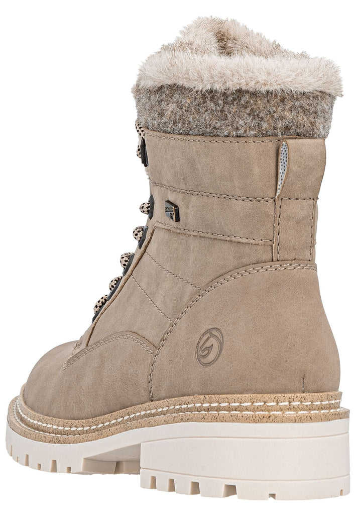 Remonte Stiefelette Lederimitat/Textil Camel Warmfutter
