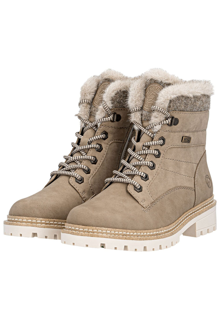 Remonte Stiefelette Lederimitat/Textil Camel Warmfutter