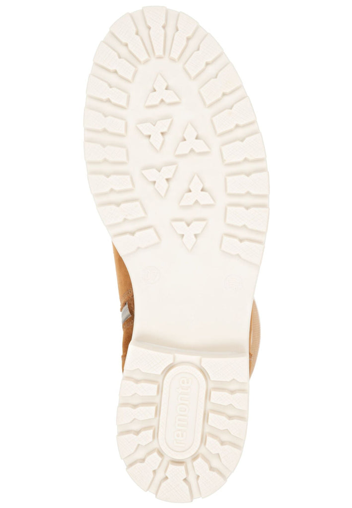 Remonte Stiefelette Veloursleder Braun/Beige