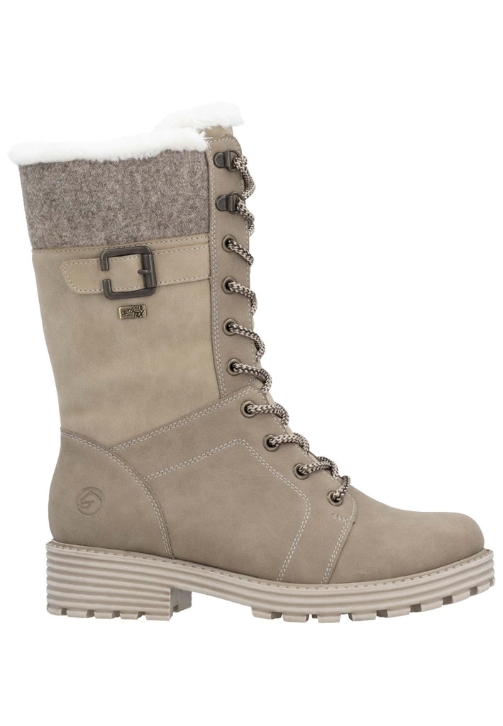 Remonte Stiefelette Veloursleder Camel Warmfutter