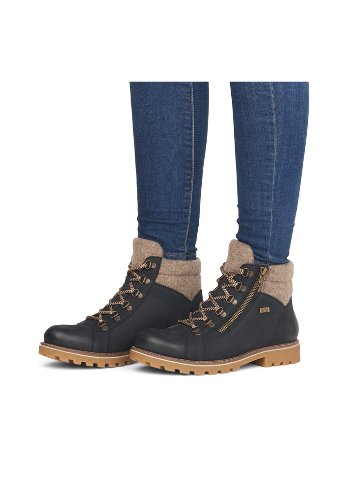 Remonte Stiefelette Veloursleder Pazifik