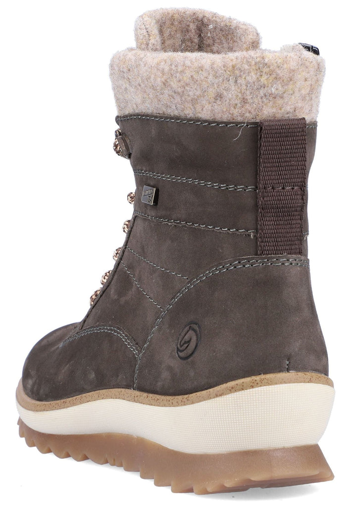 Remonte Stiefelette Veloursleder Smoke