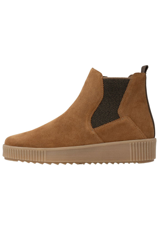 Remonte Stiefelette Veloursleder/Textil Hellbraun