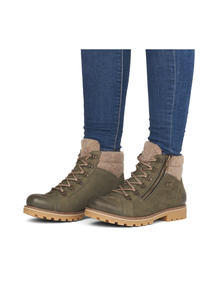 Remonte Stiefelette Veloursleder Wood