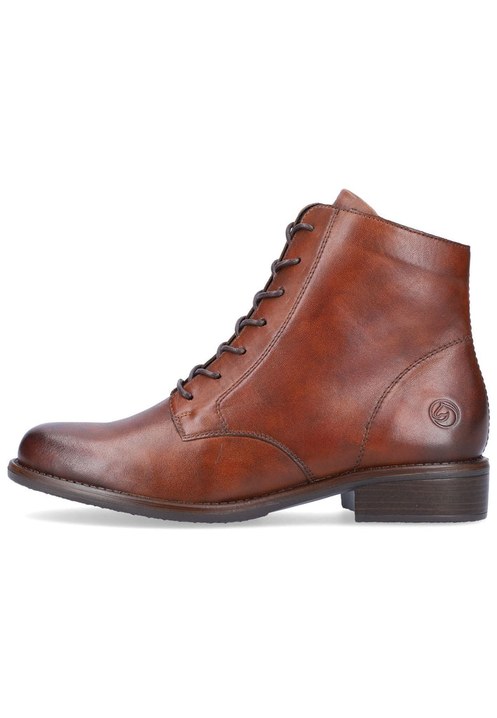 Stiefeletten Remonte Stiefelette Glattleder Chestnut