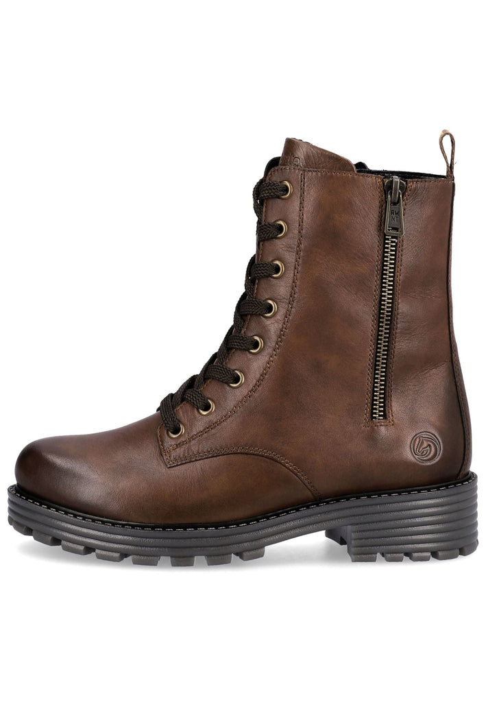 Stiefeletten Remonte Stiefelette Glattleder Chestnut