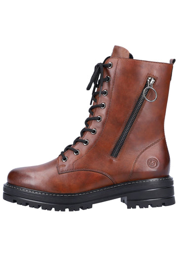 Stiefeletten Remonte Stiefelette Glattleder Chestnut Warmfutter
