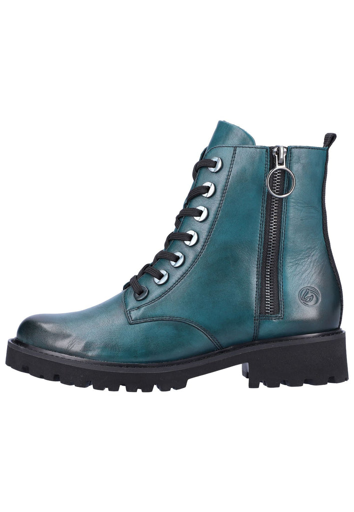 Stiefeletten Remonte Stiefelette Glattleder Petrol