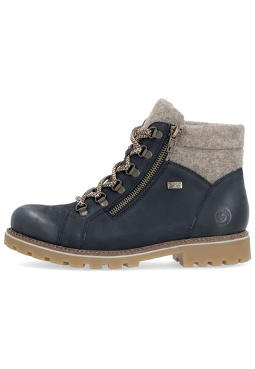 Stiefeletten Remonte Stiefelette Veloursleder Pazifik