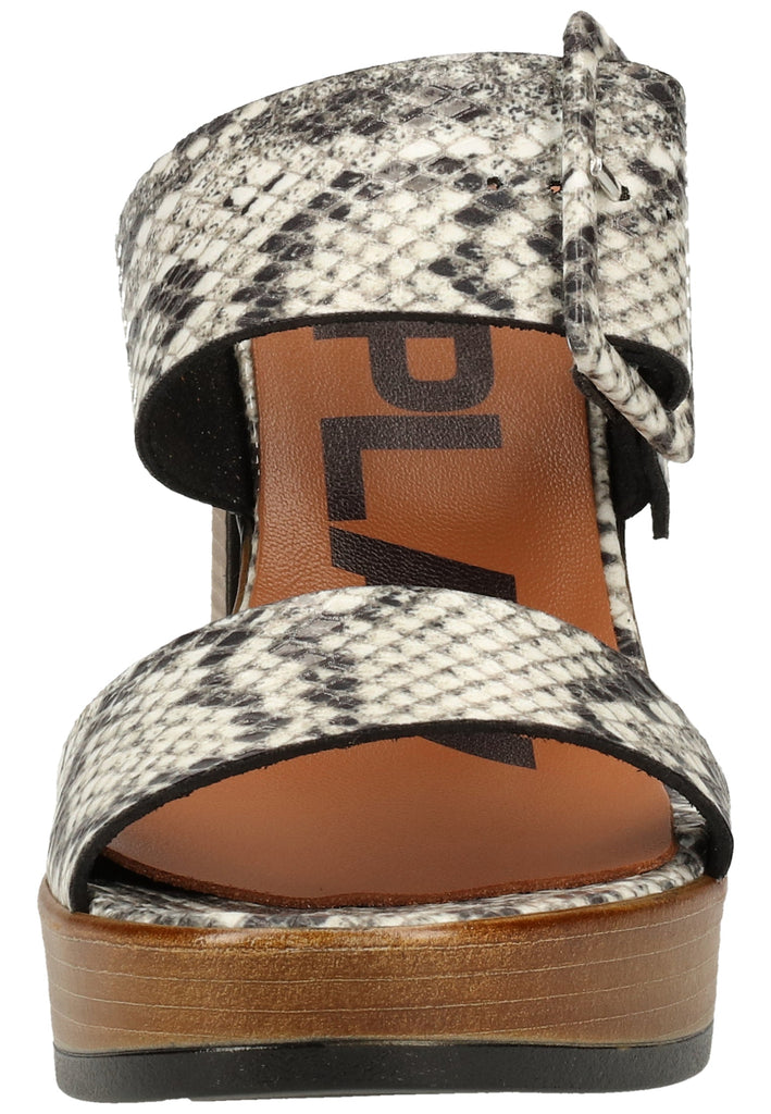 Replay Pantoletten Lederimitat Stone