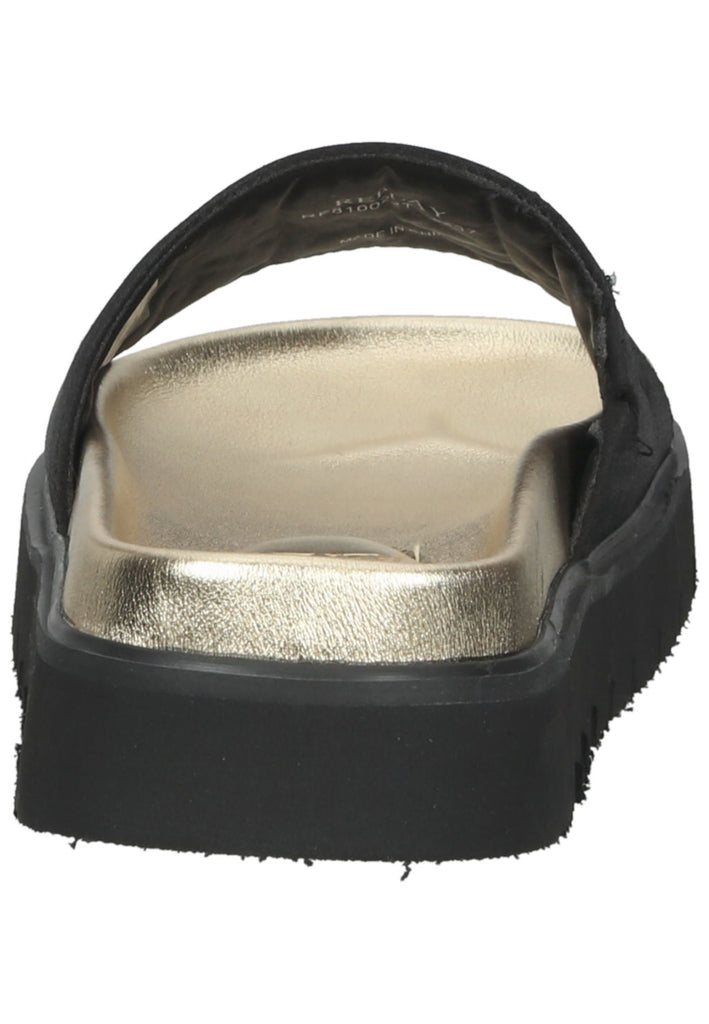 Replay Pantoletten Lederimitat/Textil Schwarz