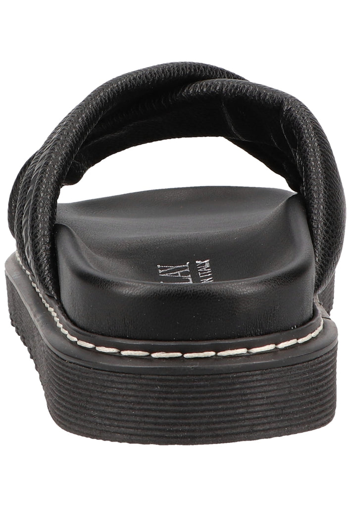 Replay Pantoletten Lederimitat/Textil Schwarz