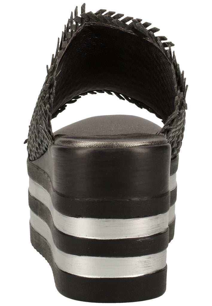 Replay Pantoletten Lederimitat/Textil Schwarz