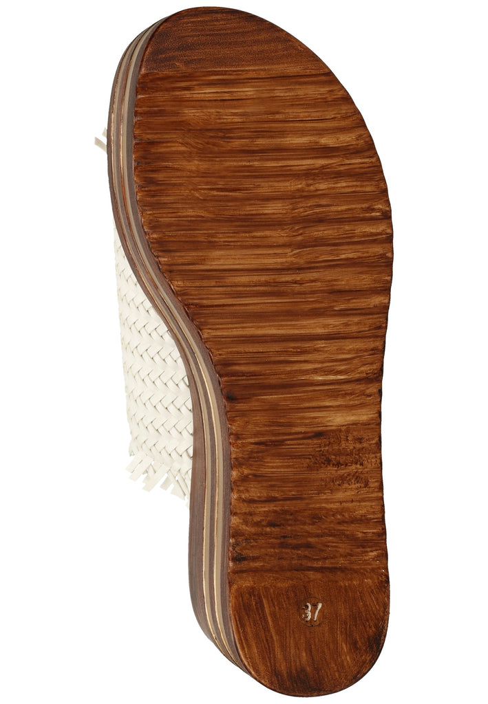 Replay Pantoletten Lederimitat/Textil Weiß