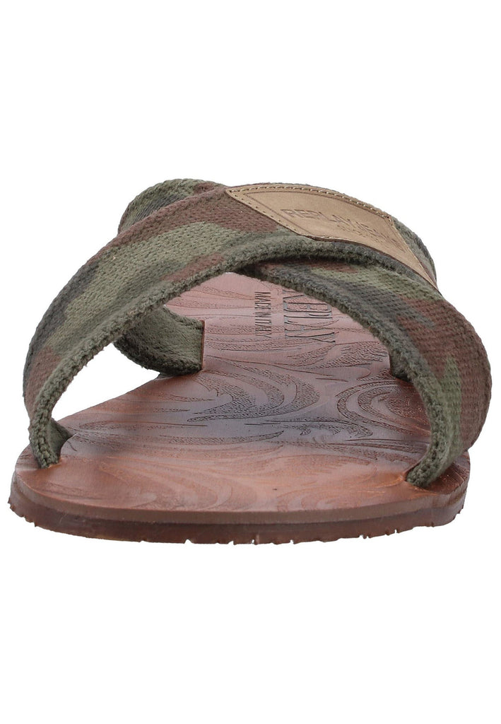 Replay Pantoletten Textil Oliv