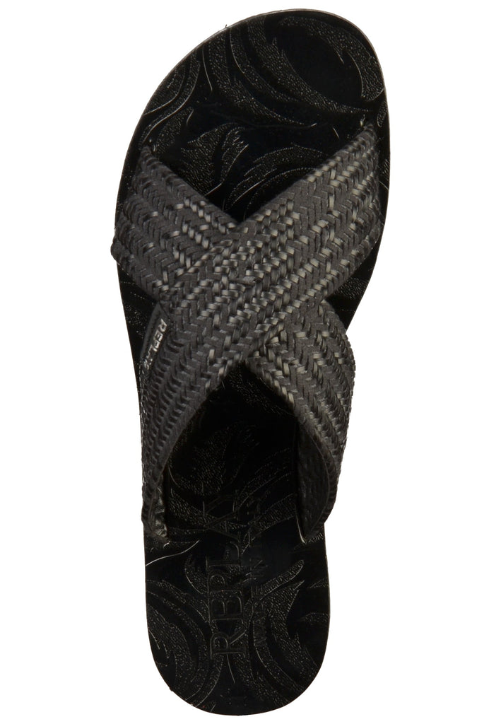 Replay Pantoletten Textil Schwarz