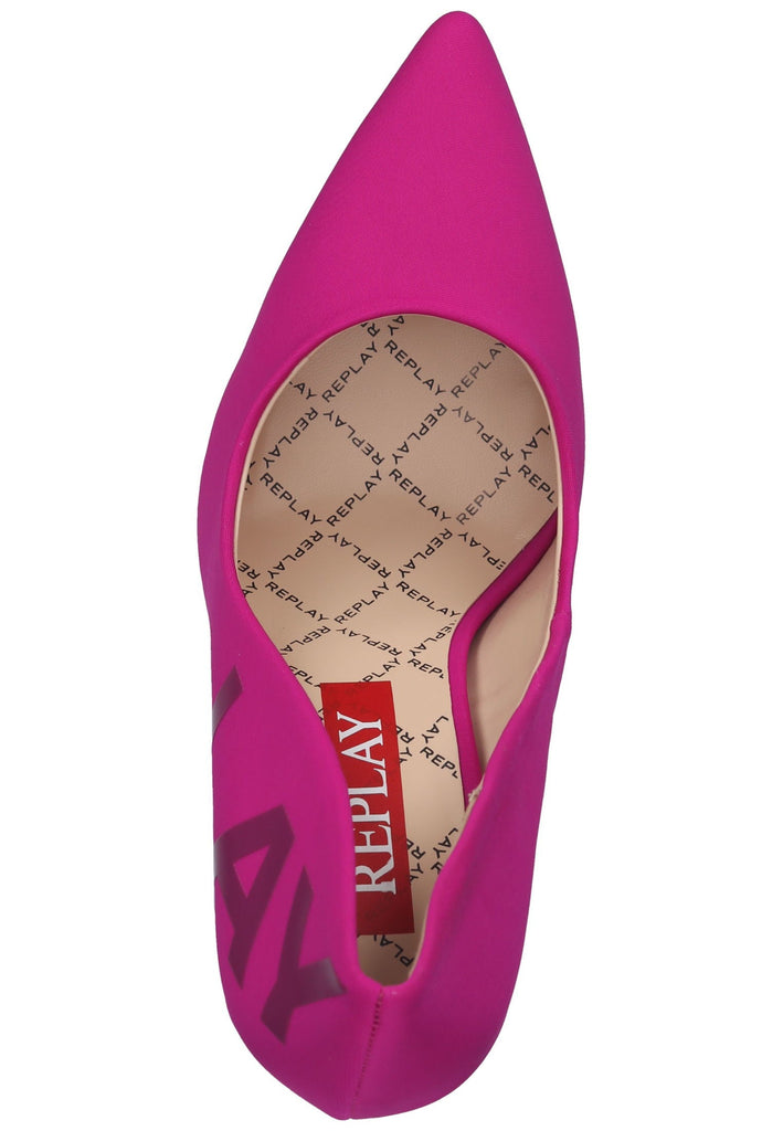 Replay Pumps Lederimitat Fuchsia