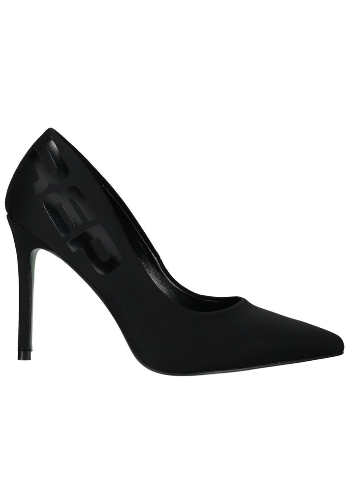 Replay Pumps Lederimitat Schwarz