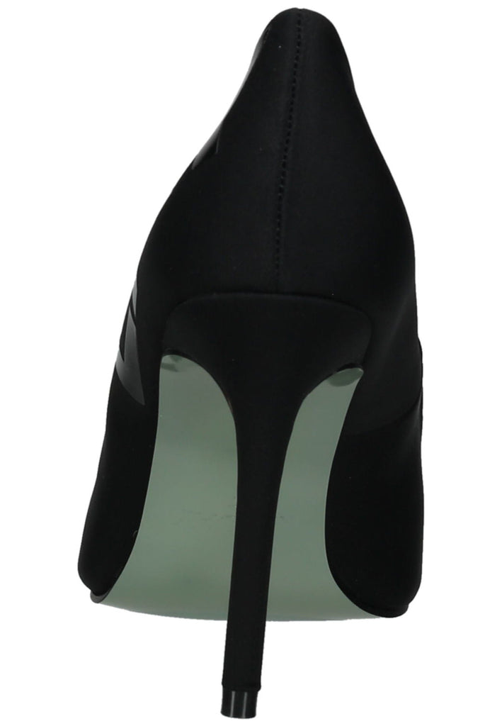 Replay Pumps Lederimitat Schwarz