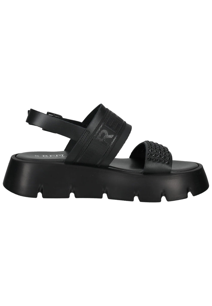 Replay Sandalen Leder Schwarz