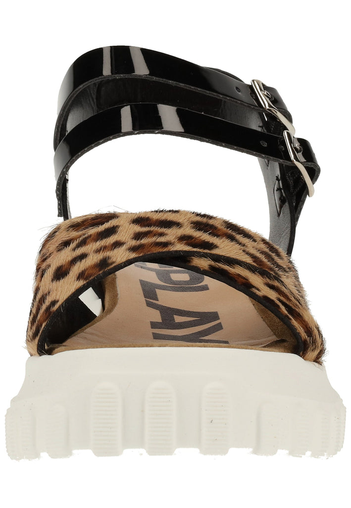 Replay Sandalen Leder/Synthetik Schwarz/Beige