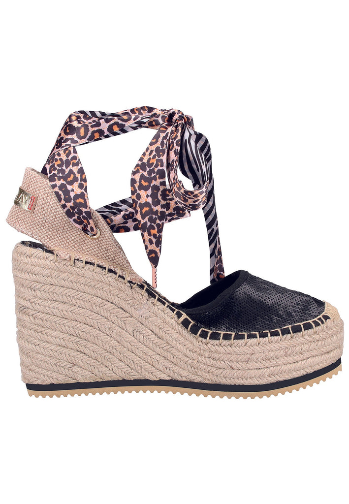 Replay Sandalen Lederimitat Schwarz