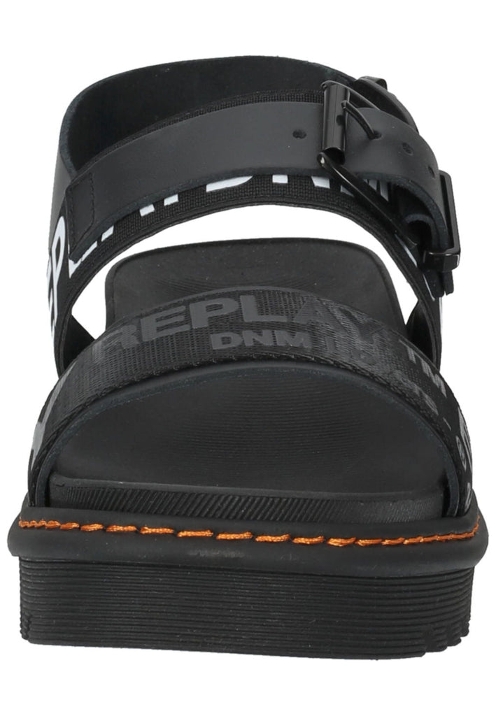 Replay Sandalen Lederimitat/Textil Schwarz