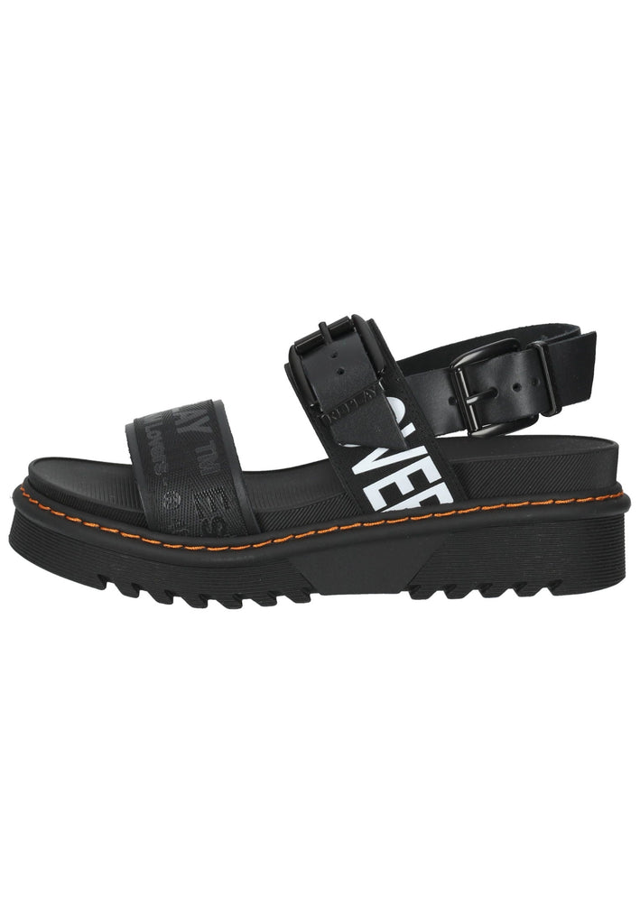 Replay Sandalen Lederimitat/Textil Schwarz