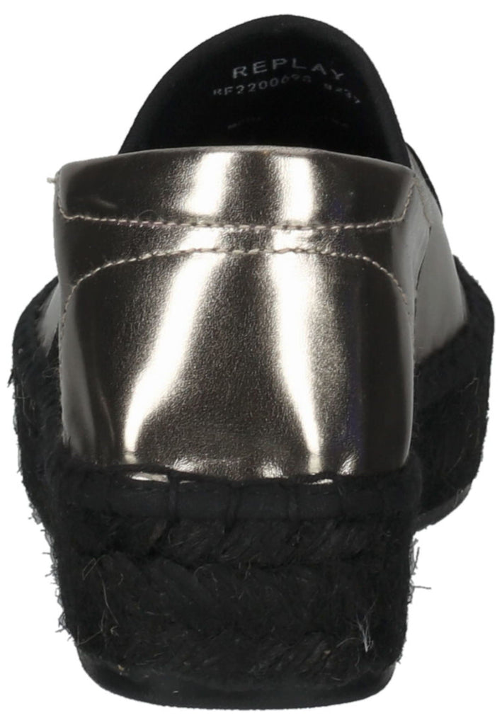 Replay Slipper Lederimitat Pewter