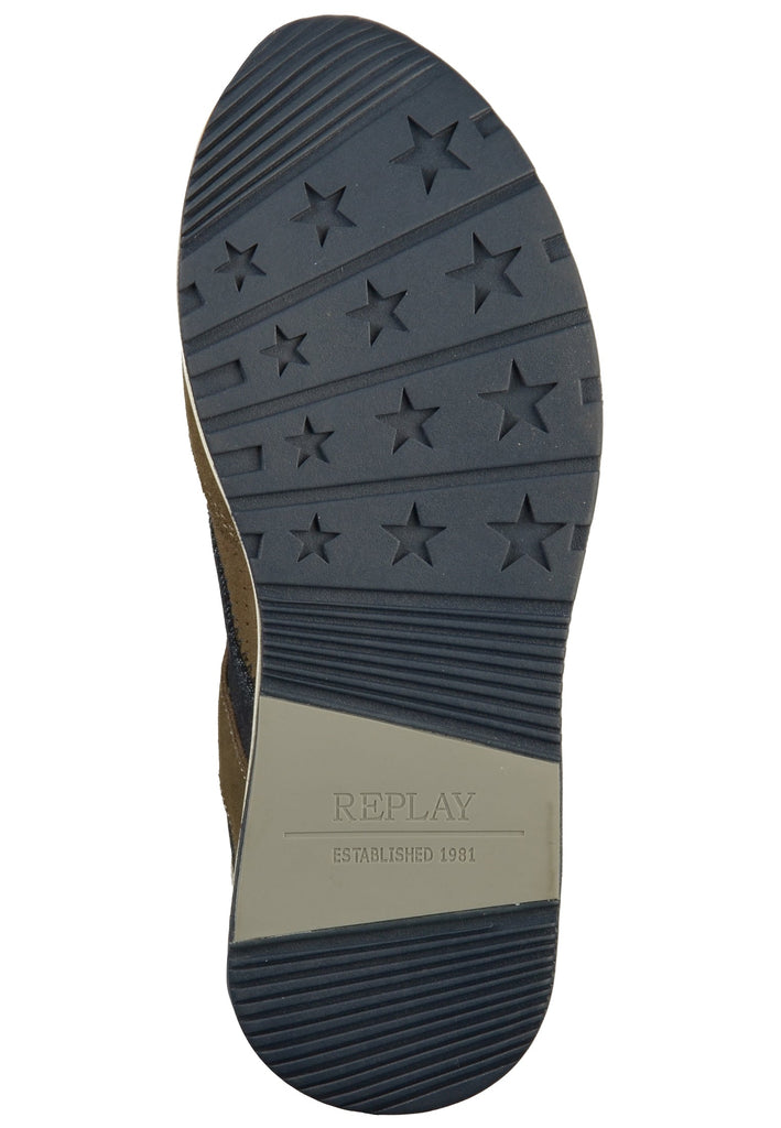 Replay Sneaker Leder/Textil Grau/Weiß