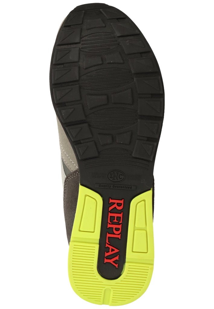 Replay Sneaker Leder/Textil Hellgrau