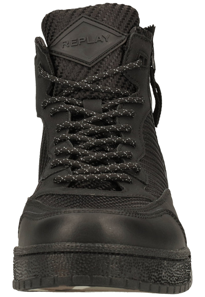 Replay Sneaker Leder/Textil Schwarz