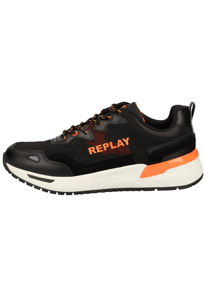 Replay Sneaker Leder/Textil Schwarz