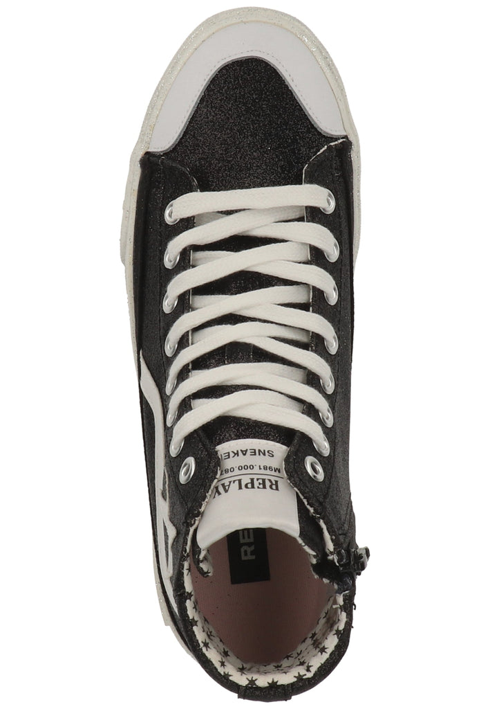 Replay Sneaker Leder/Textil Schwarz