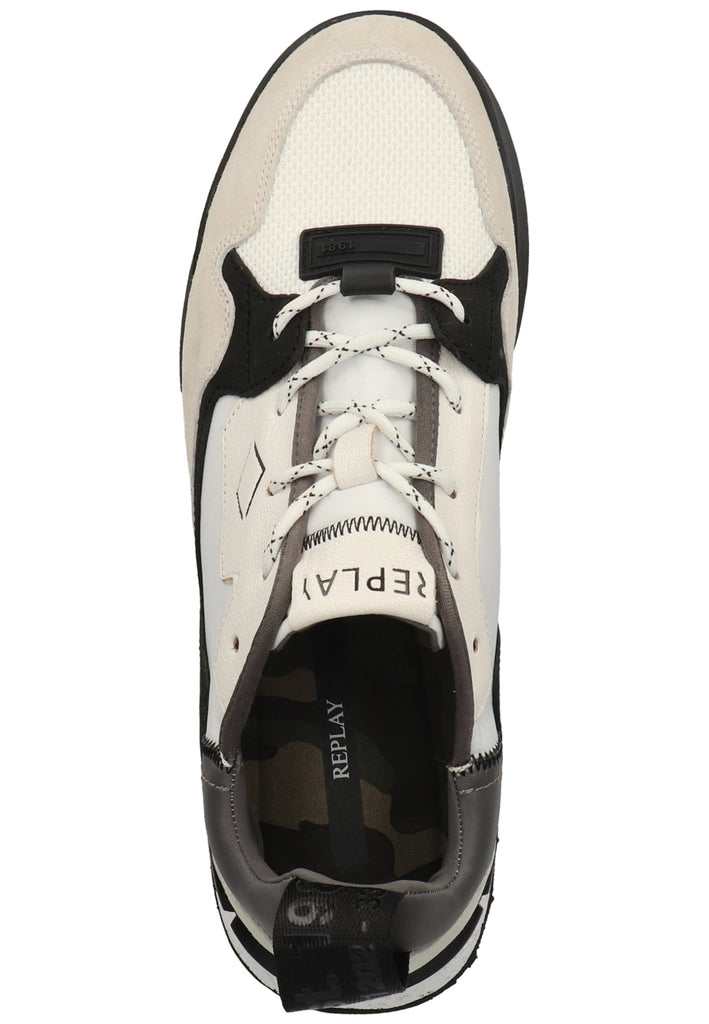 Replay Sneaker Leder/Textil Weiß/Schwarz